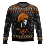 Hooktab Ghostface So Call Me Maybe Scream Ugly Christmas Sweater