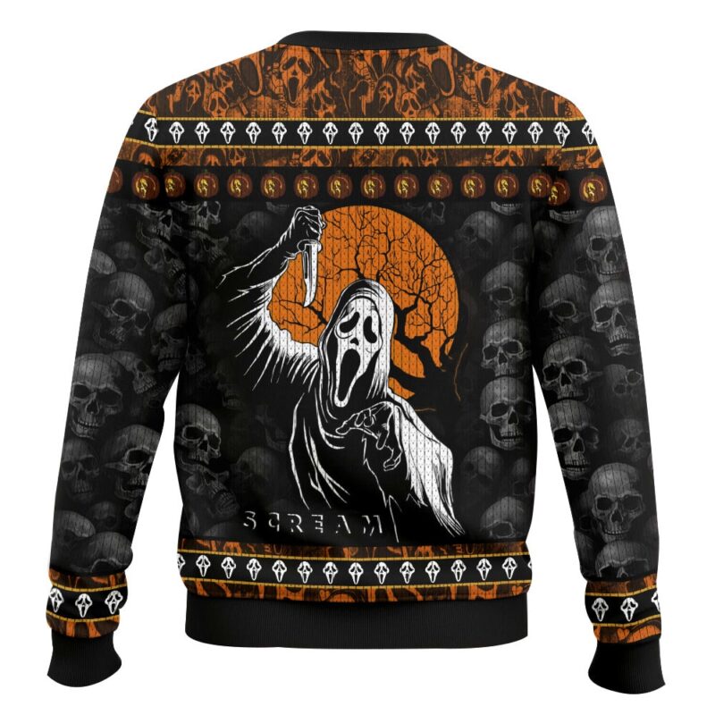 Hooktab Ghostface So Call Me Maybe Scream Ugly Christmas Sweater Hooktab Ghostface So Call Me Maybe Scream Ugly Christmas Sweater