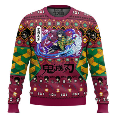 Hooktab Giyu Tomioka Ugly Christmas Sweater