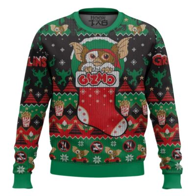 Hooktab Gizmo Stocking Gift Gremlins Ugly Christmas Sweater