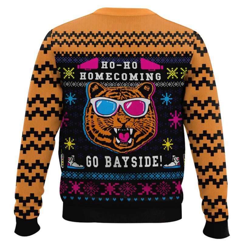 Hooktab Go Bayside Saved By The Bell Ugly Christmas Sweater Hooktab Go Bayside Saved By The Bell Ugly Christmas Sweater