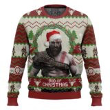 Hooktab God Of Christmas God Of War Ugly Christmas Sweater