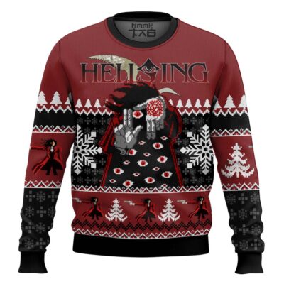 Hooktab God With Us Hellsing Ugly Christmas Sweater