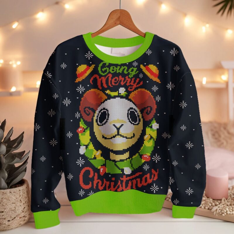 Hooktab Going Merry Christmas One Piece Ugly Christmas Sweater Hooktab Going Merry Christmas One Piece Ugly Christmas Sweater