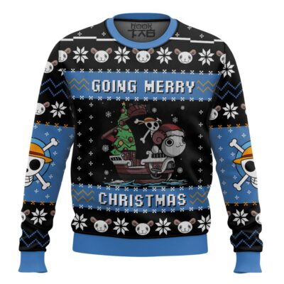 Hooktab Going Merry X-mas One Piece Ugly Christmas Sweater