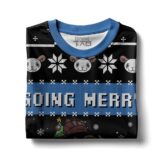 Hooktab Going Merry X-mas One Piece Ugly Christmas Sweater