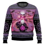 Hooktab Gojo Satoru Domain Expansion Jujutsu Kaisen Ugly Christmas Sweater