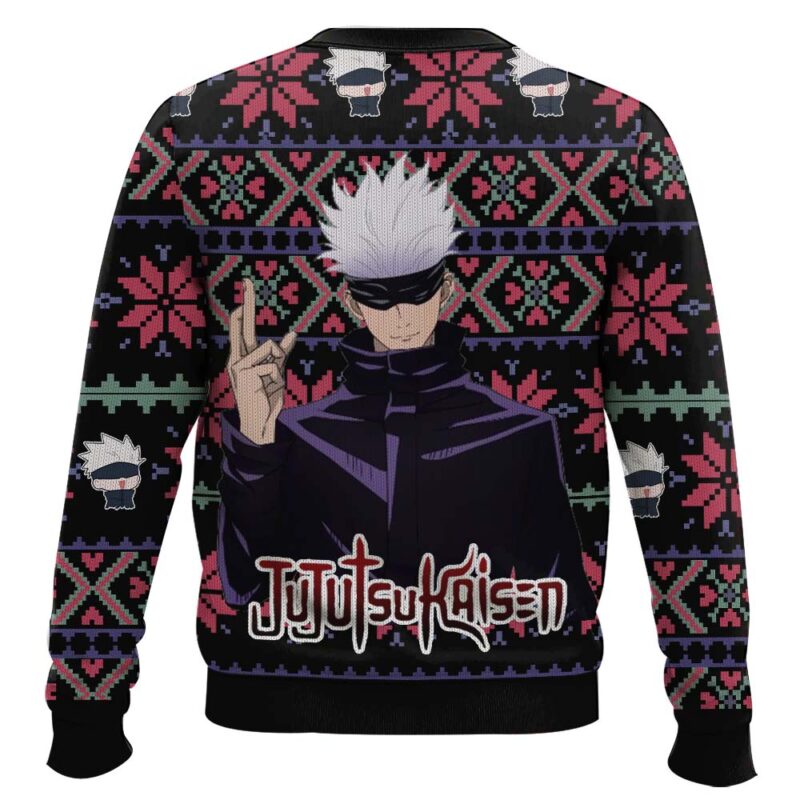 Hooktab Gojo Satoru Limitless:Cursed Technique Jujutsu Kaisen Ugly Christmas Sweater Hooktab Gojo Satoru Limitless:Cursed Technique Jujutsu Kaisen Ugly Christmas Sweater