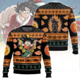 Hooktab Goku Merry Christmas Dragon Ball Ugly Christmas Sweater