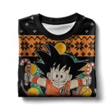 Hooktab Goku Merry Christmas Dragon Ball Ugly Christmas Sweater
