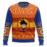 Hooktab Goku Saiyan Dragon Ball Z Ugly Christmas Sweater