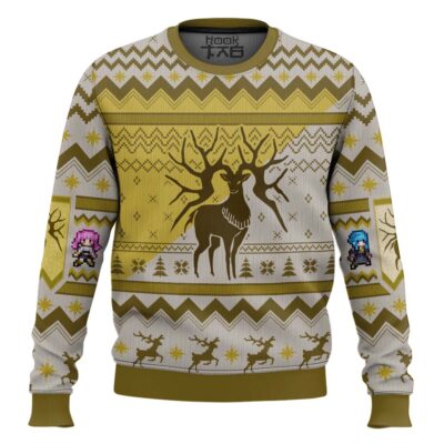 Hooktab Golden Deer Fire Emblem Ugly Christmas Sweater
