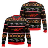 Hooktab Golden Eye 007 Mission Impossible Ugly Christmas Sweater