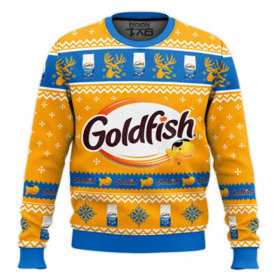 Hooktab Goldfish Ugly Christmas Sweater