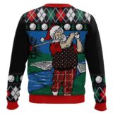 Hooktab Golfer Santa Claus Ugly Christmas Sweater
