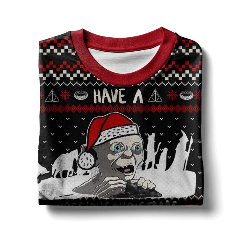 Hooktab Gollum Have A Precious Christmas The Lord Of The Ring Ugly Christmas Sweater Hooktab Gollum Have A Precious Christmas The Lord Of The Ring Ugly Christmas Sweater