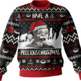 Hooktab Gollum Have A Precious Christmas The Lord Of The Ring Ugly Christmas Sweater