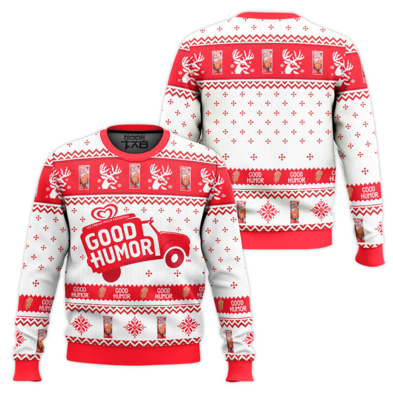 Hooktab Good Humor Ugly Christmas Sweater Hooktab Good Humor Ugly Christmas Sweater