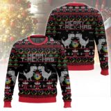 Hooktab Google Chrome Merry T-rex-mas Ugly Christmas Sweater