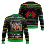 Hooktab Got Invited To A Christmas Party Die Hard Ugly Christmas Sweater