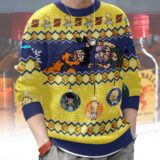 Hooktab Goten And Trunks Fusion Dance Dragon Ball Ugly Christmas Sweater
