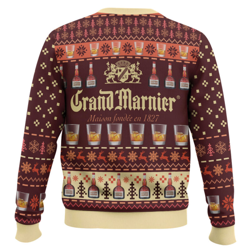 Hooktab Grand Marnier Liqueur Ugly Christmas Sweater Hooktab Grand Marnier Liqueur Ugly Christmas Sweater