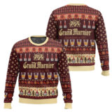 Hooktab Grand Marnier Liqueur Ugly Christmas Sweater