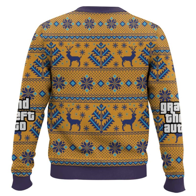 Hooktab Grand Theft Auto GTA Ugly Christmas Sweater Hooktab Grand Theft Auto GTA Ugly Christmas Sweater