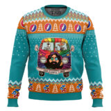 Hooktab Grateful Dead Bus Ugly Christmas Sweater