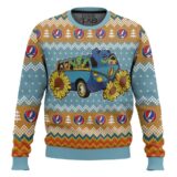 Hooktab Grateful Dead Sunflower Ugly Christmas Sweater