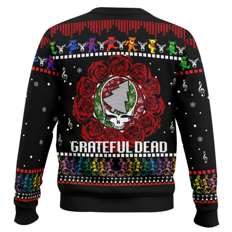 Hooktab Grateful Dead Ugly Christmas Sweater Hooktab Grateful Dead Ugly Christmas Sweater