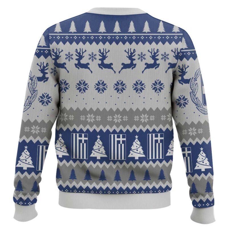 Hooktab Greece Ugly Christmas Sweater Hooktab Greece Ugly Christmas Sweater
