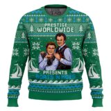 Hooktab Green Boats 'N Hoes Step Brothers Ugly Christmas Sweater