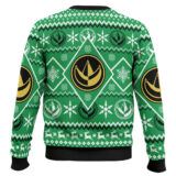 Hooktab Green Power Rangers Mighty Morphin Ugly Christmas Sweater