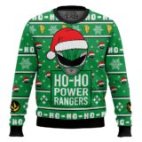 Hooktab Green Ranger Ho-ho Power Rangers Ugly Christmas Sweater