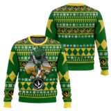 Hooktab Green Ranger Mighty Morphin Ugly Christmas Sweater