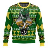 Hooktab Green Ranger Mighty Morphin Ugly Christmas Sweater