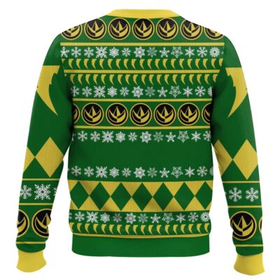 Hooktab Green Ranger Mighty Morphin Ugly Christmas Sweater