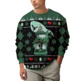 Hooktab Green Rupee The Legend Of Zelda Ugly Christmas Sweater