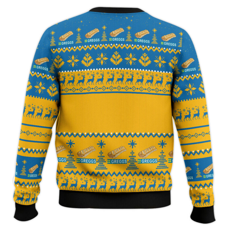 Hooktab Greggs Bakery Ugly Christmas Sweater Hooktab Greggs Bakery Ugly Christmas Sweater