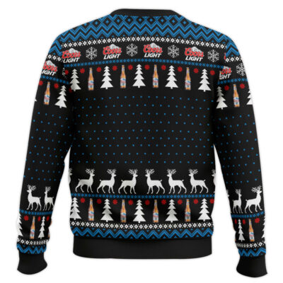 Hooktab Grinch I Will Drink Coors Light Everywhere Ugly Christmas Sweater