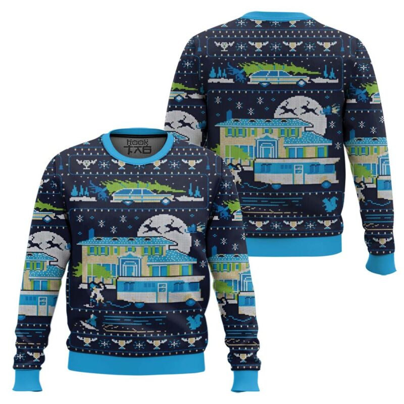 Hooktab Griswold House National Lampoon's Vacation Ugly Christmas Sweater Hooktab Griswold House National Lampoon's Vacation Ugly Christmas Sweater