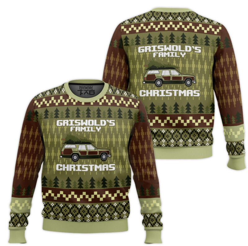 Hooktab Griswold’s Family National Lampoon's Vacation Ugly Christmas Sweater Hooktab Griswold’s Family National Lampoon's Vacation Ugly Christmas Sweater