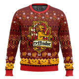Hooktab Gryffindor Ugly Christmas Sweater