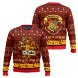 Hooktab Gryffindor Ugly Christmas Sweater