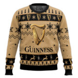 Hooktab Guinness Beer - Custom Name Ugly Christmas Sweater