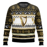 Hooktab Guinness Beer Brian Boru Harp Ugly Christmas Sweater