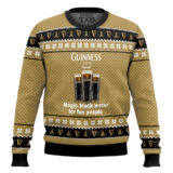 Hooktab Guinness Beer Magic Black Water Ugly Christmas Sweater