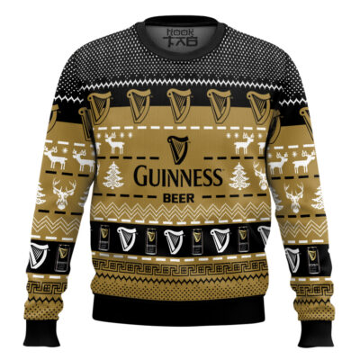 Hooktab Guinness Beer Ugly Christmas Sweater