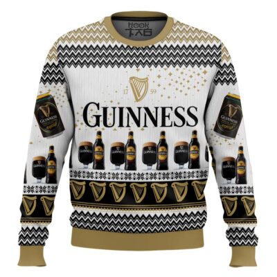 Hooktab Guinness Brews Ugly Christmas Sweater